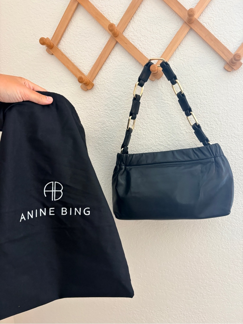 NWT Anine Bing Small Kate Shoulder Bag - Picture 9 of 9